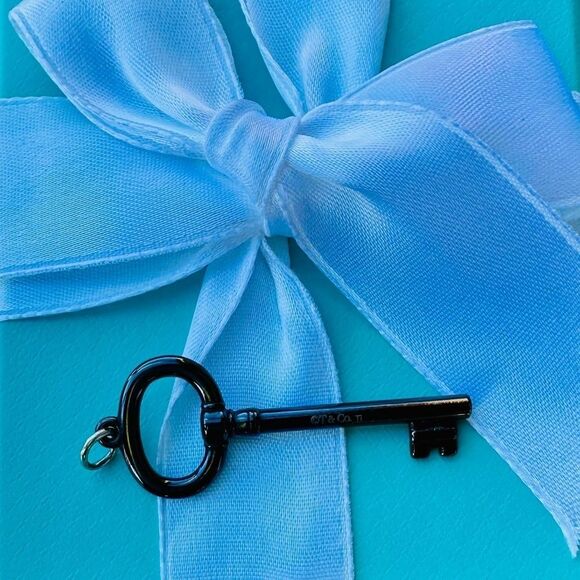 🗝️Retired Tiffany & Co. Titanium Key Charm🗝️ - Picture 2 of 6